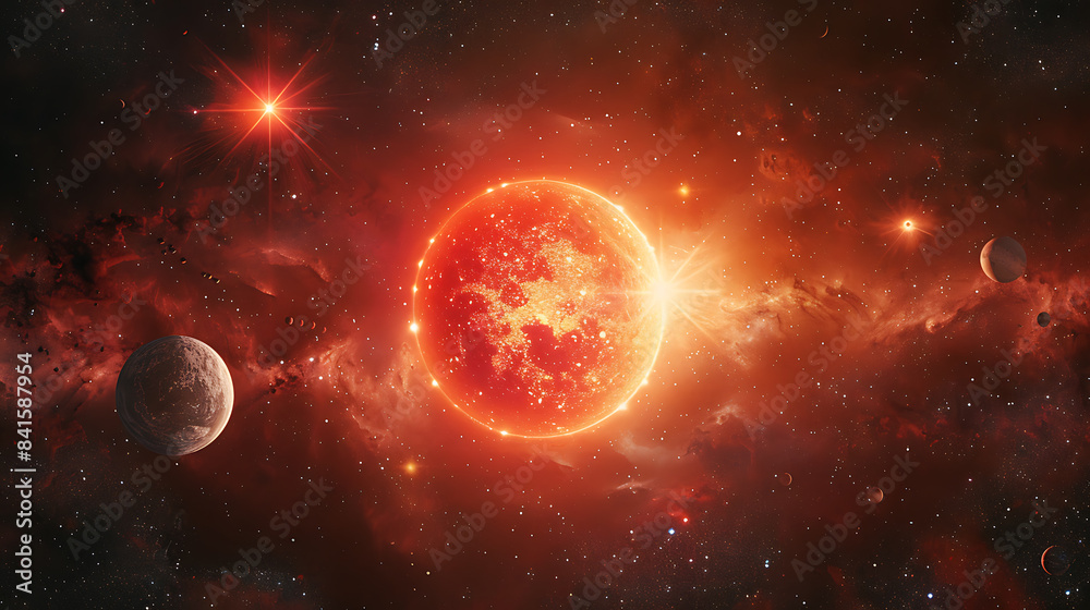 Red space, wallpaper, the beauty of the sky far from earth Red space, wallpaper, the beauty of the sky far from earth