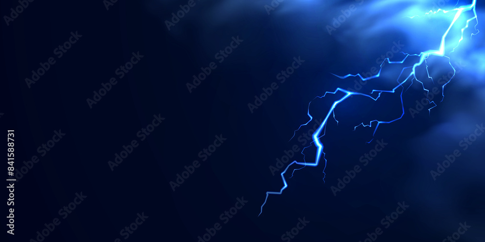 Realistic gradient lightning composition background