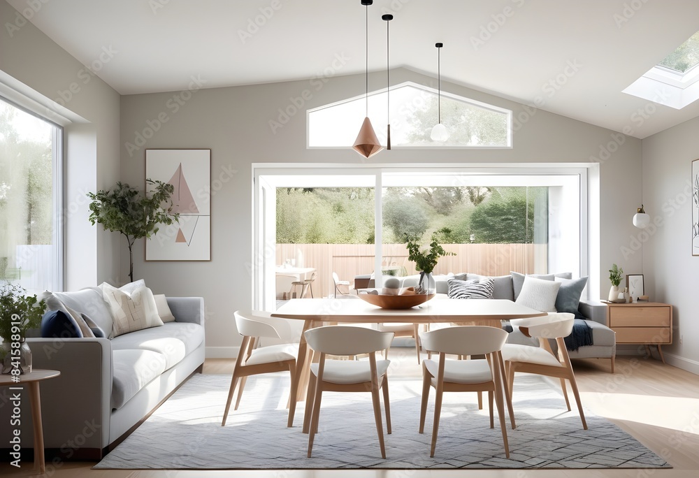 Photo modern style conceptual interior room 3d illustration Photo modern style conceptual interior room 3d illustration