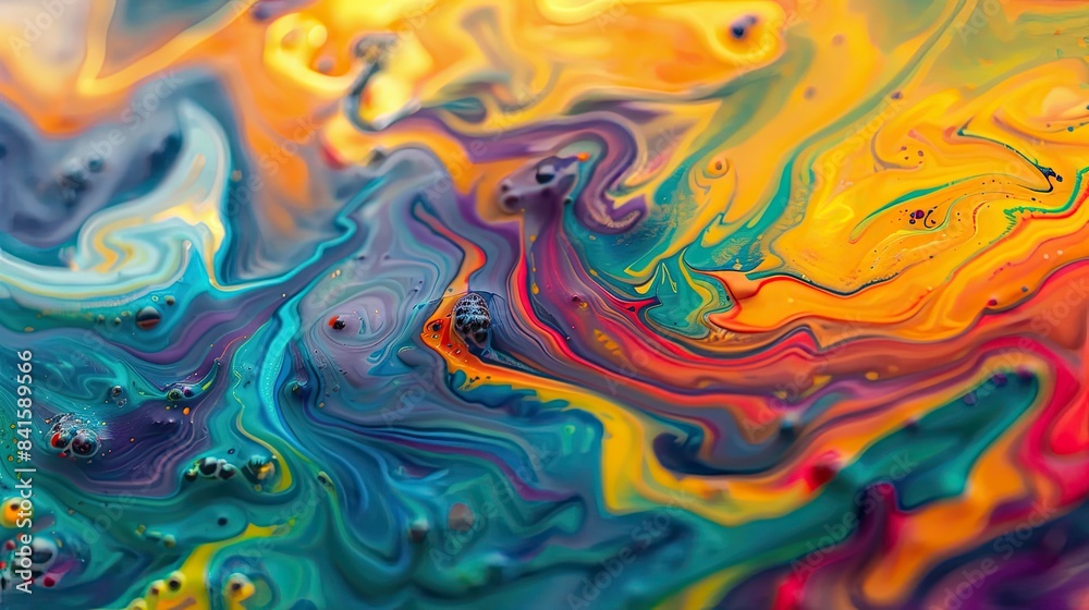 Vibrant spectrum paints abstract patterns Vibrant spectrum paints abstract patterns
