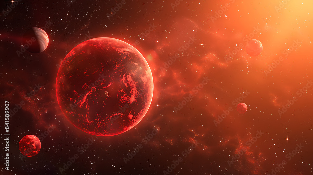 Red space, wallpaper, the beauty of the sky far from earth Red space, wallpaper, the beauty of the sky far from earth