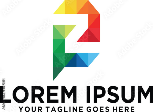 Free Download Letter PZ pixels logo design - GFXLoad
