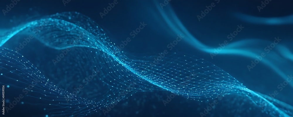 Fototapeta premium Background wallpaper modern blue style with unique waves