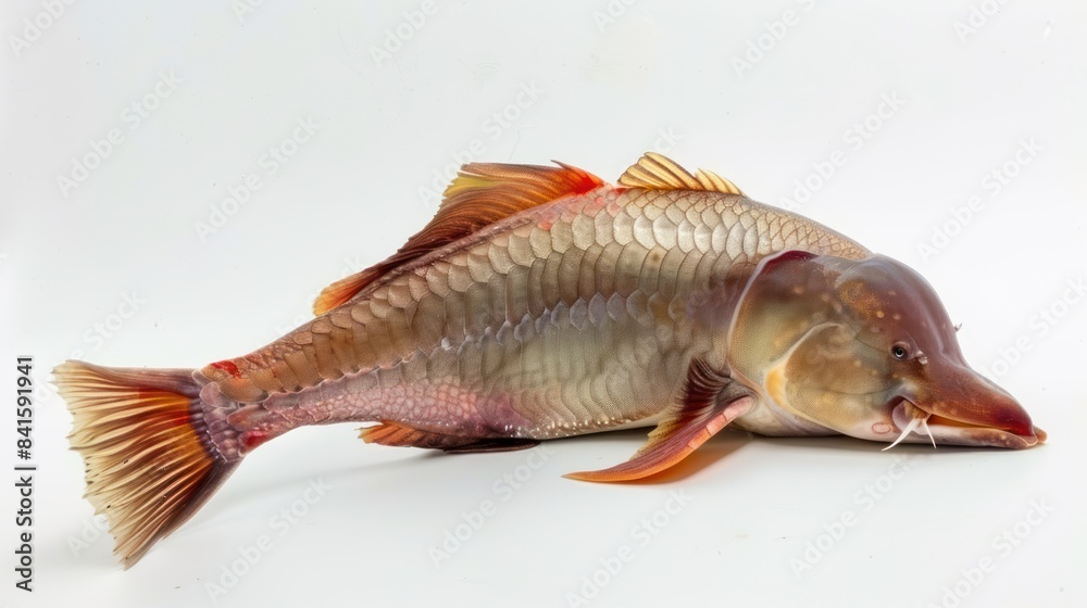 Fototapeta premium Elephant Fish full body clearly photo on white background , 