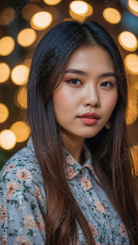 Stunning portrait of a beautiful asian female influencer and model © The A.I Studio
