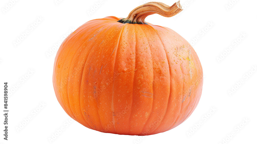Obraz premium Pumpkin isolated on a white background. Generative Ai