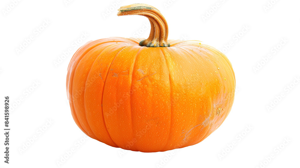 Obraz premium Pumpkin isolated on a white background. Generative Ai