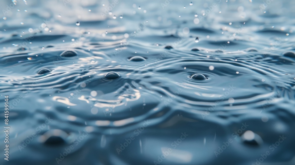 Clear water surface or droplets Clear water surface or droplets