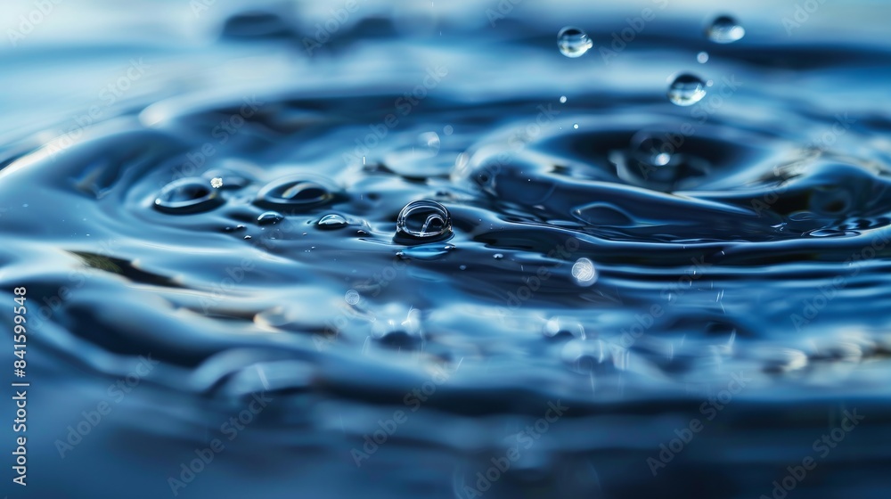 Clear water surface or droplets Clear water surface or droplets