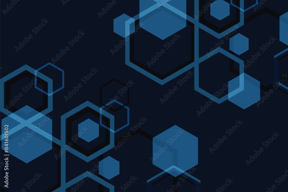 Abstract Blue hexagon shapes background Abstract Blue hexagon shapes background