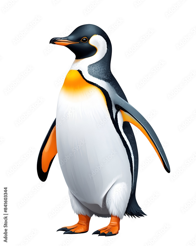 Fototapeta premium penguin isolated on transparent background