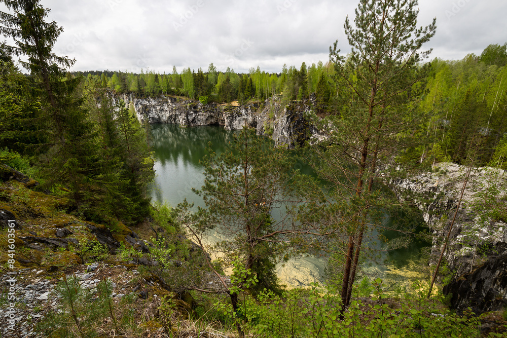 Fototapeta premium Ruskeala Marble Canyon