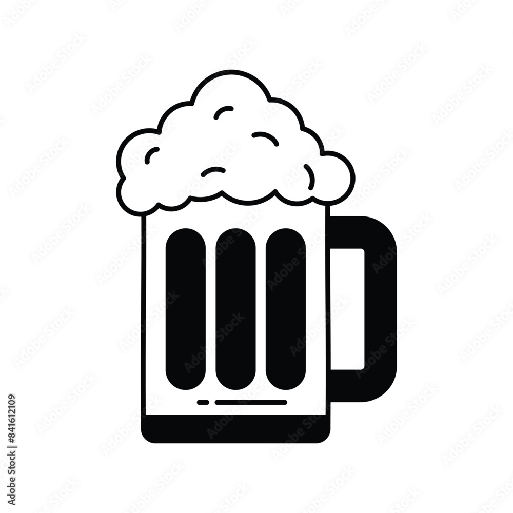 beer icon with white background vector stock illustration beer icon with white background vector stock illustration