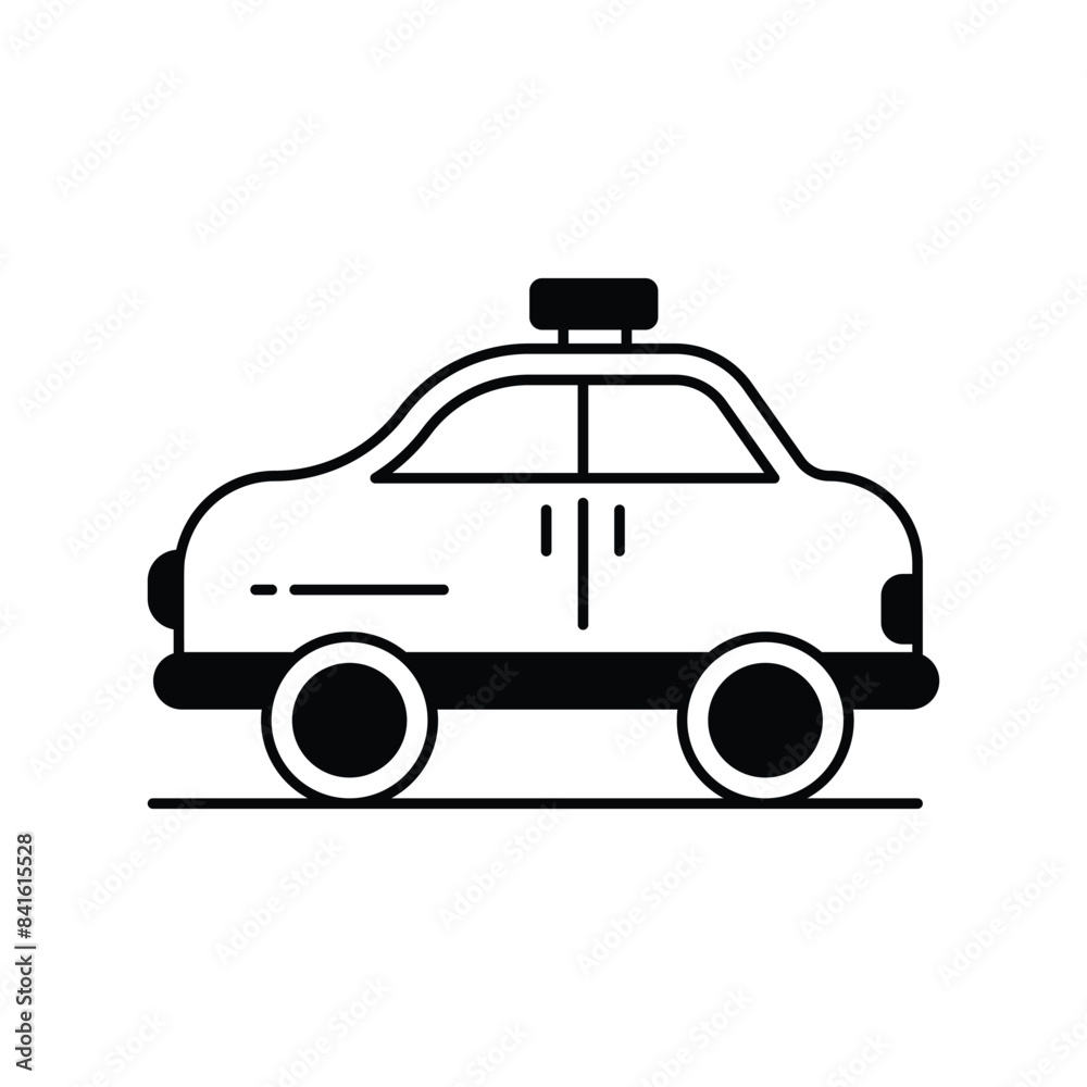 taxi icon with white background vector stock illustration taxi icon with white background vector stock illustration