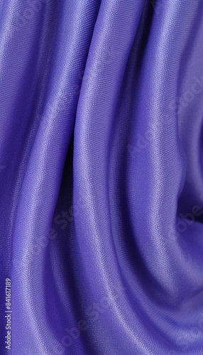 Purple fabric with numerous folds