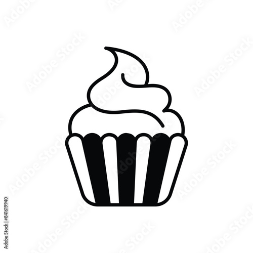 Cupcake vector icon