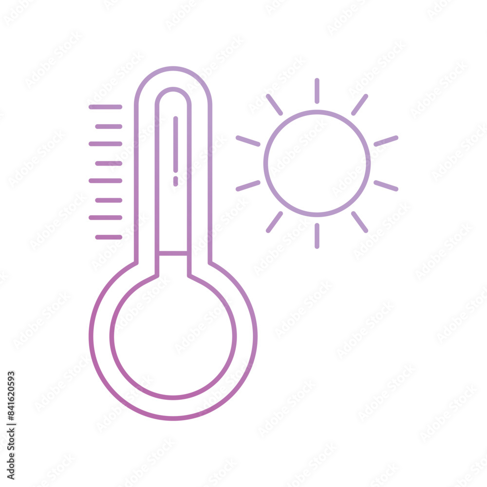 thermometer icon with white background vector stock illustration thermometer icon with white background vector stock illustration