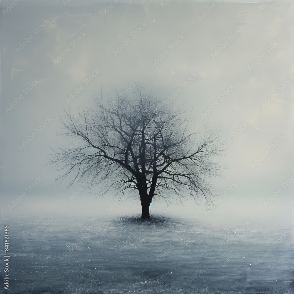 Tree Standing in Center of Water Tree Standing in Center of Water