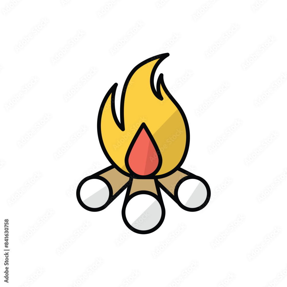 Bonfire vector icon