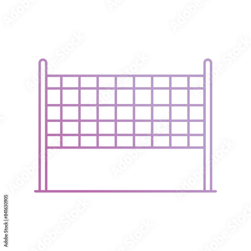 volley icon with white background vector stock illustration