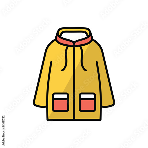 Raincoat vector icon