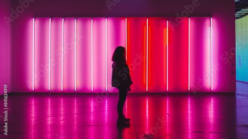 Neon-Eleganz: Zeitgenössisches Museumsdesign photo