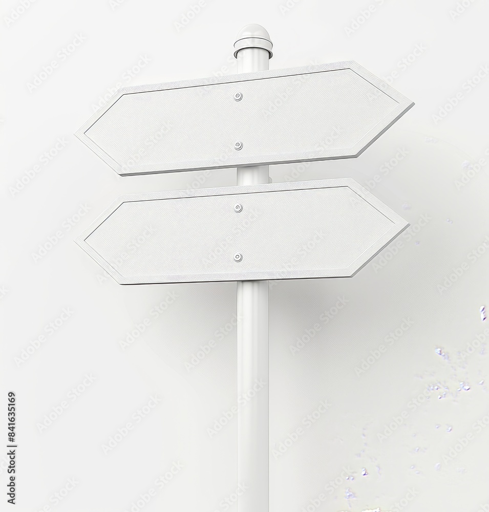 Obraz premium Vector directional sign isolated on white