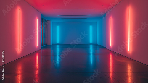 Beleuchteter Minimalismus: Moderne Museumswand