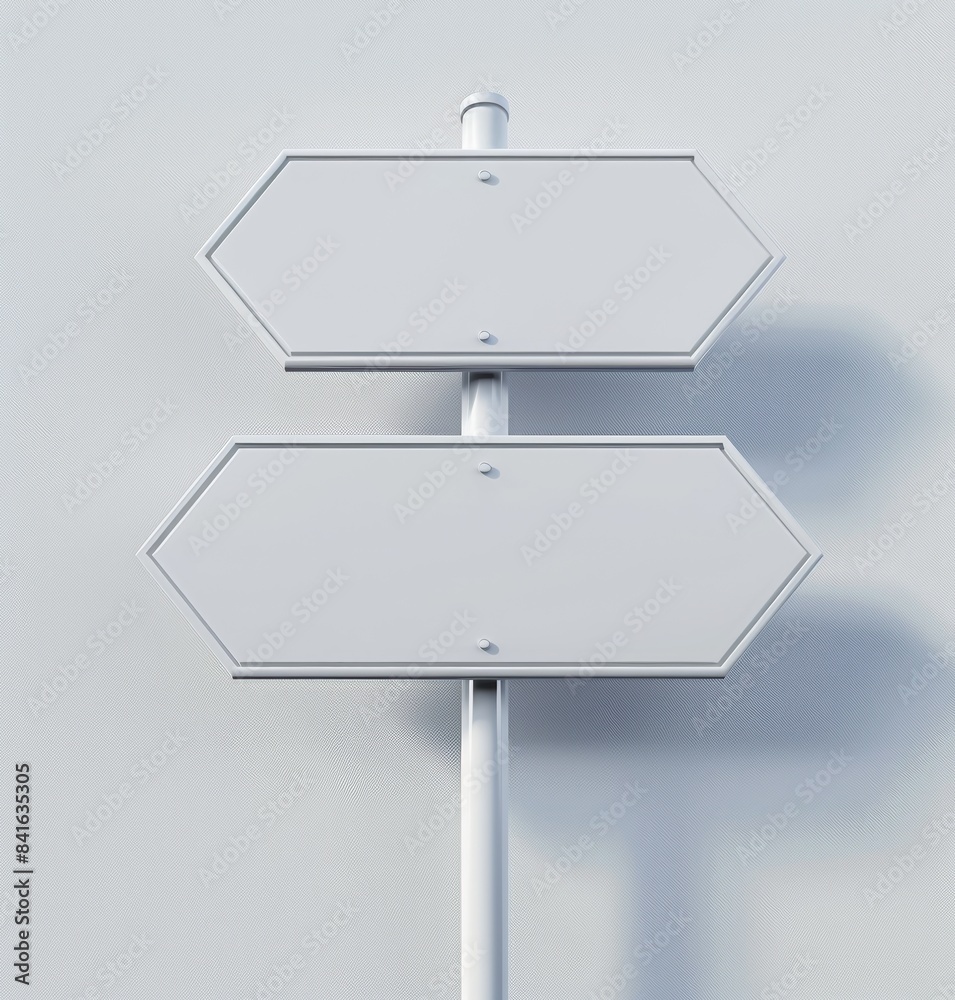Obraz premium Vector directional sign isolated on white