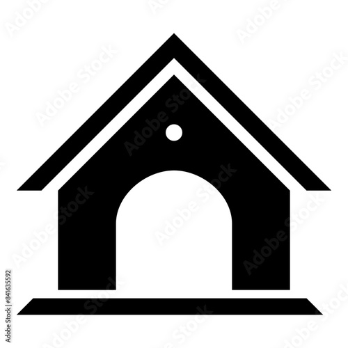 house icon on metal internet button