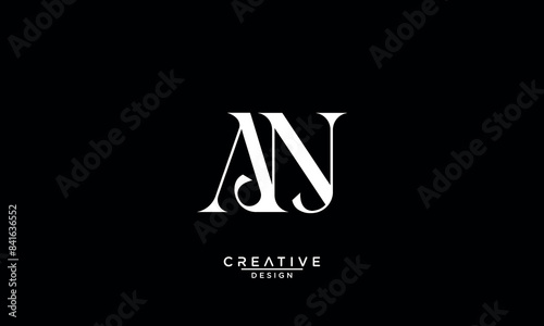AN, NA, A, N, Abstract Letters Logo Monogram