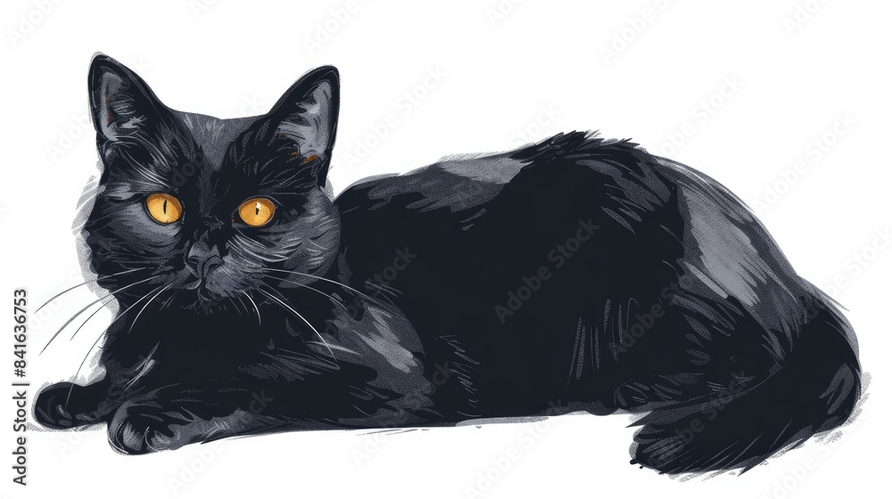 custom made wallpaper toronto digitalCat on a white background