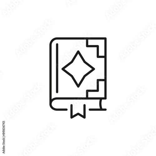 Spell book icon. Simple spell book icon for social media, app, and web design. Vector illustration.