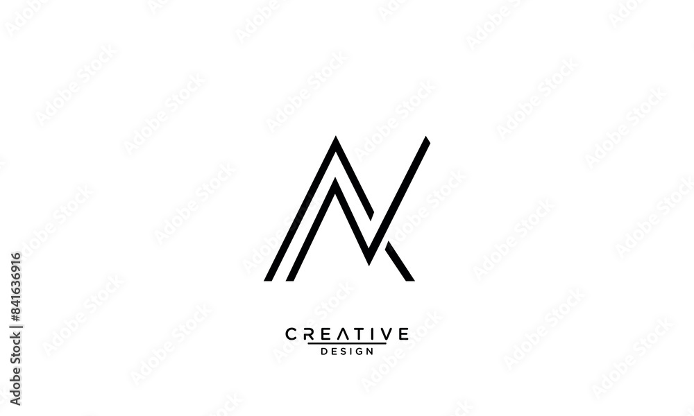 AN, NA, A, N, Abstract Letters Logo Monogram AN, NA, A, N, Abstract Letters Logo Monogram
