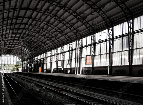 View of a train station