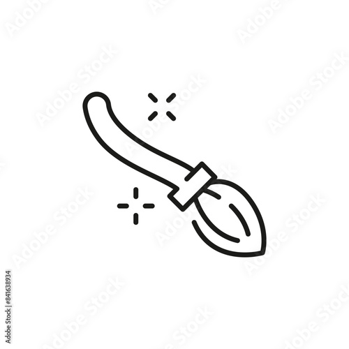 Magic broom icon. Simple magic broom icon for social media, app, and web design. Vector illustration
