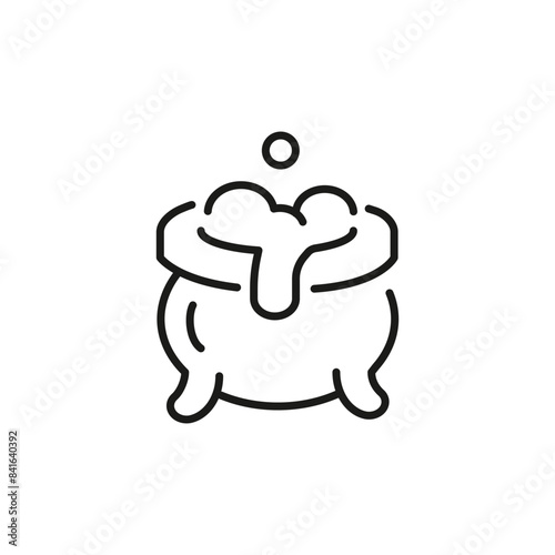 Magic cauldron icon. Simple magic cauldron icon for social media, app, and web design. Vector illustration.