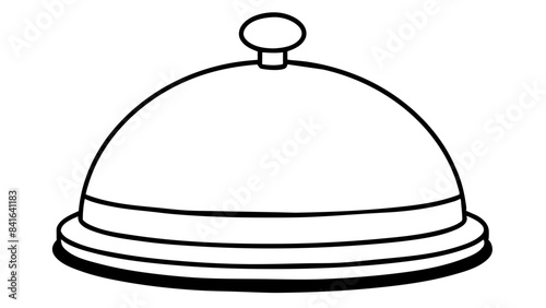 : A line drawing of a service bell.