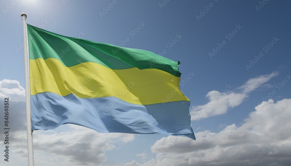 Fototapeta premium The Flag Of Gabon