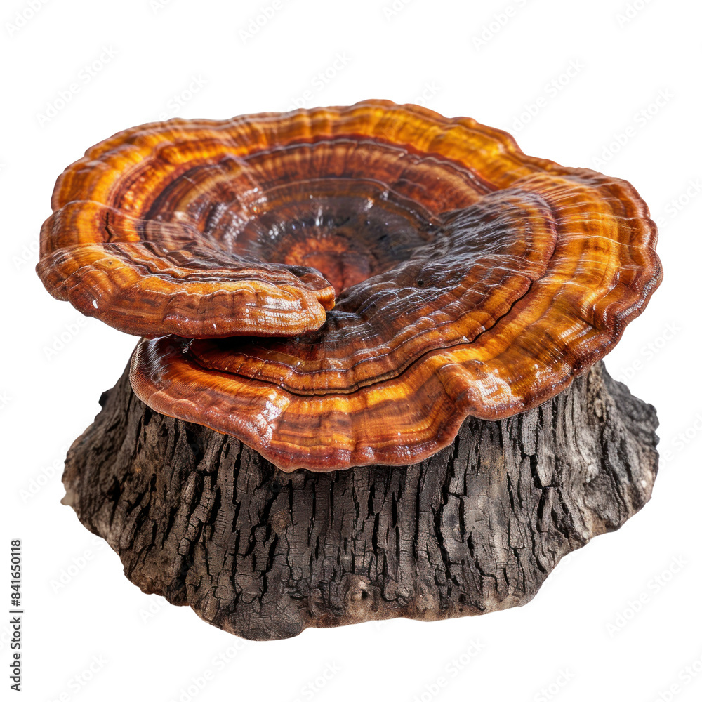 reishi mushroom isolated on transparent png