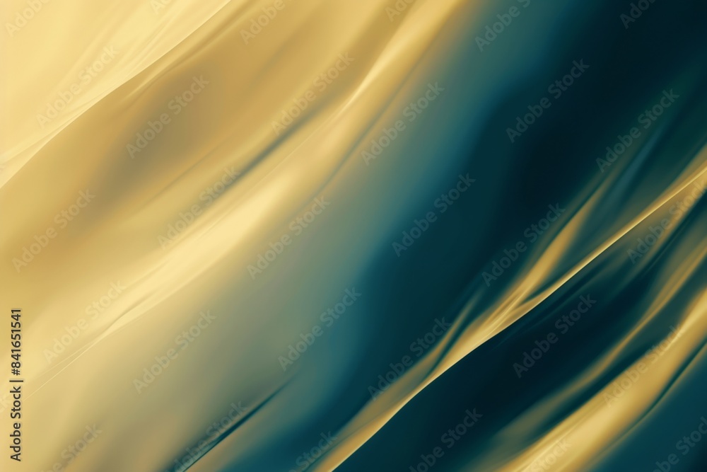 Captivating abstract background with luxurious gold and teal waves ...