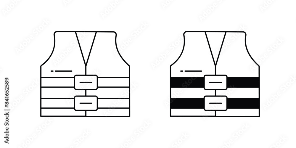 life jacket icon with white background vector stock illustration life jacket icon with white background vector stock illustration