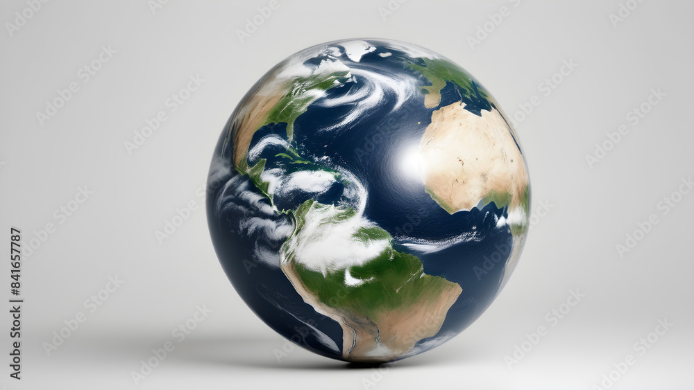 A green and beautiful Earth that can be used as a graphic image