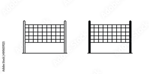 volley icon with white background vector stock illustration