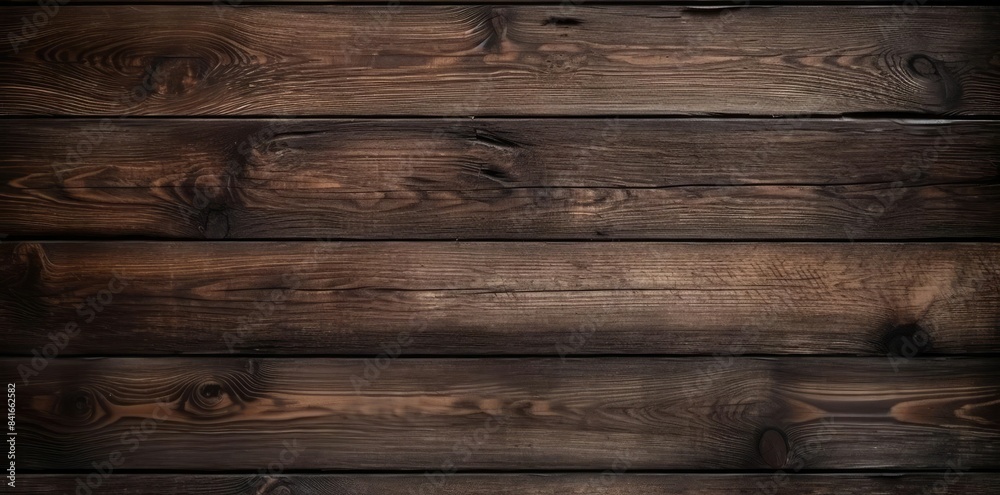 Naklejka premium rustic wood textured background with a wooden wall in the foreground