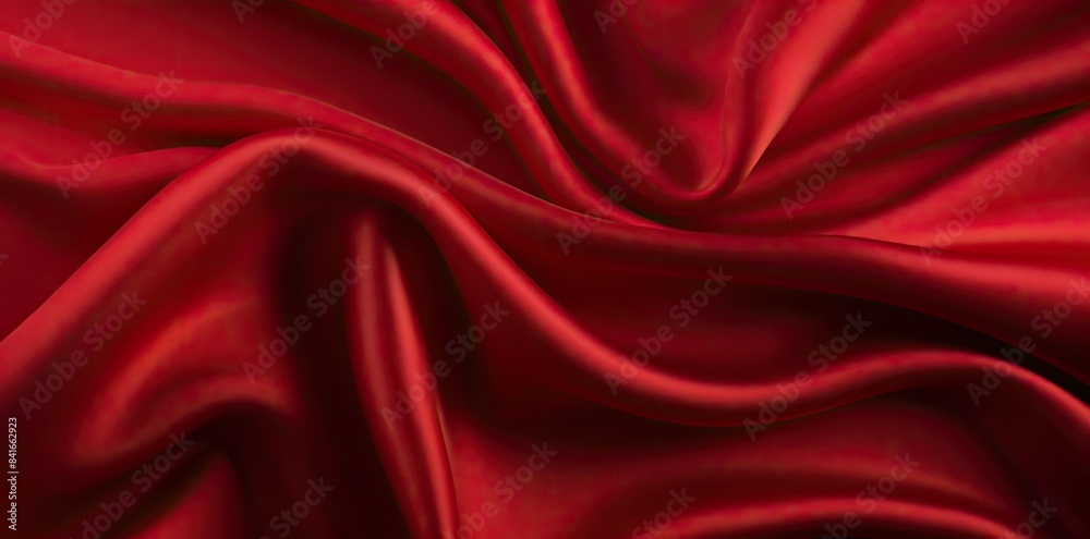 Fototapeta premium red cloth texture as a background for your design