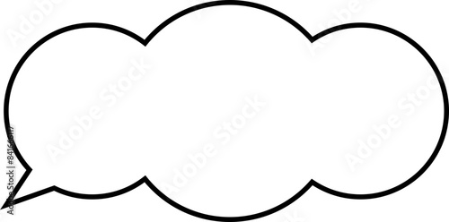 Speech bubble with different shapes. Message box for speaking, talking, thinking, describe and illustration