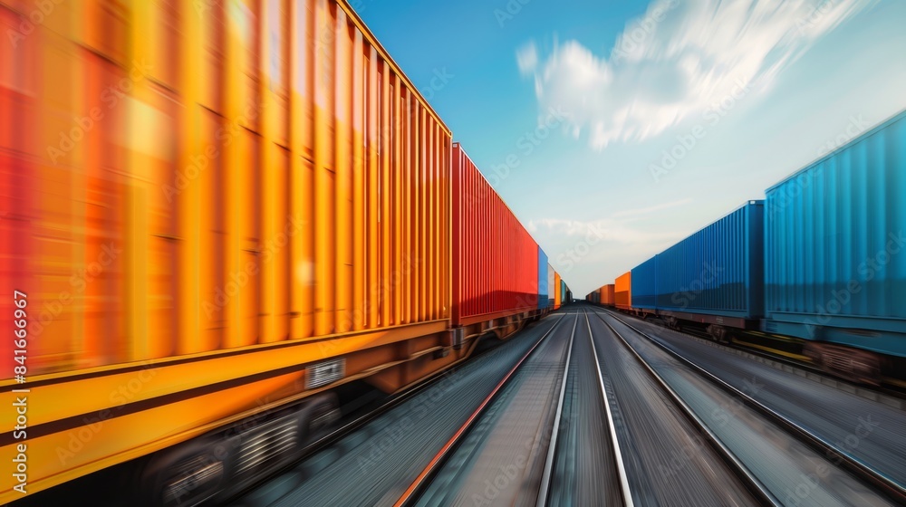 Modern Intermodal Transport Integration Interface with Minimalist Design and Bright Colors, Space for Text Modern Intermodal Transport Integration Interface with Minimalist Design and Bright Colors, Space for Text
