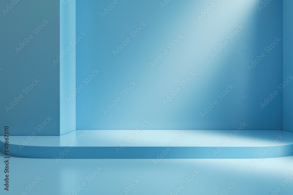 Blue Room with Soft Lighting Blue Room with Soft Lighting