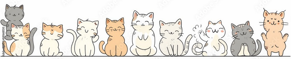 Cute animals wearing clothes in a modern set